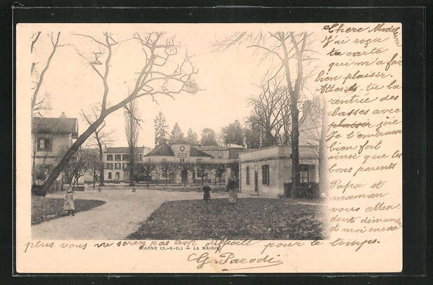 CPA Marne, La Mairie 1902