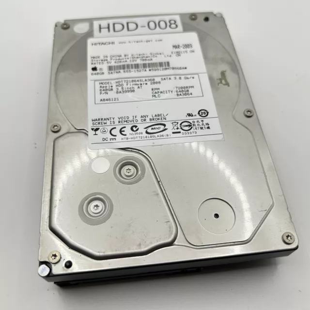 Hitachi Desktop Hard Drive HDD 640GB 3.5-inch HDT721064SLA360