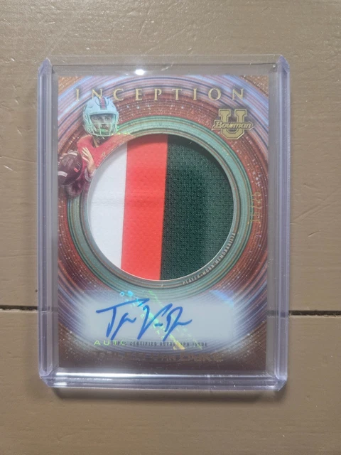 2023 Bowman University Inception Tyler Van Dyke Auto/Jumbo 3Clr Patch 15/25 Miam