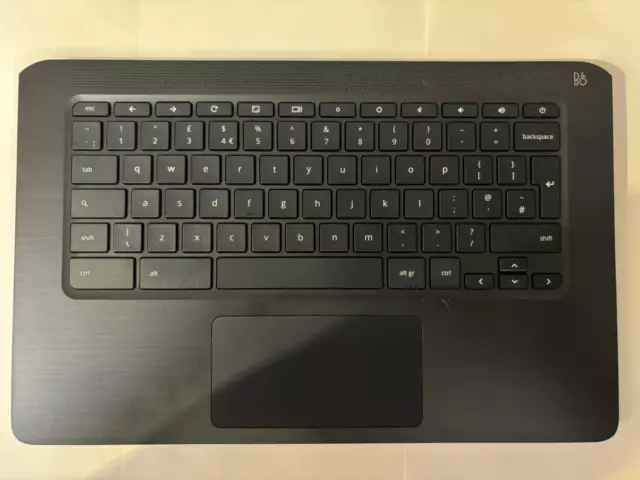 HP Chromebook 14-db0500sa 14-DB UK QWERTY Keyboard Palmrest and Mouse Pad BLUE