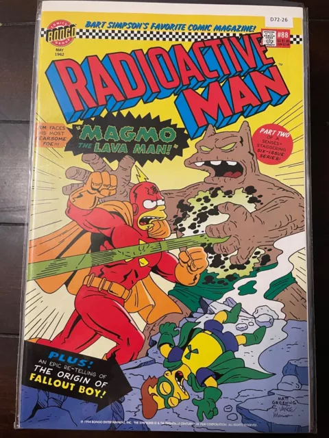 Radioactive Man 88 High Grade Bongo Comic Book D72-26