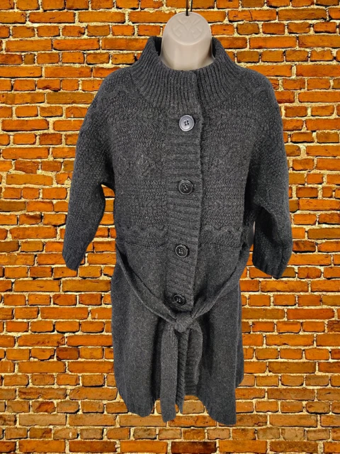 WOMENS PRINCIPLES BEN De Lisi Uk 14 Grey Chunky Knit Button Up Cardigan Coatigan 19.99 PicClick UK