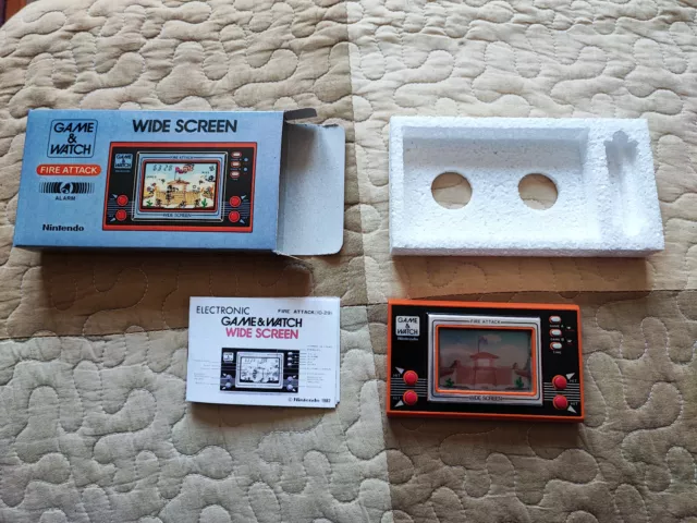 Nintendo Game & Watch Wide Screen : Fire attack ID – 29. boite cache pile TTBE