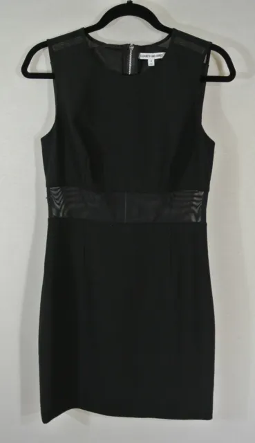 NEW Elizabeth And James Jackie Mesh Inset Dress in Black - Size 8 #D216 2
