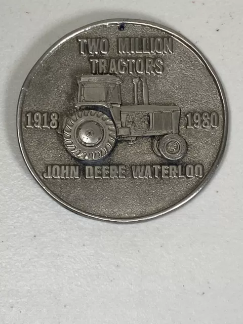 1918-1980 John Deere Two Million Tractors 3.25 In Paperweight Medal- Waterloo IA