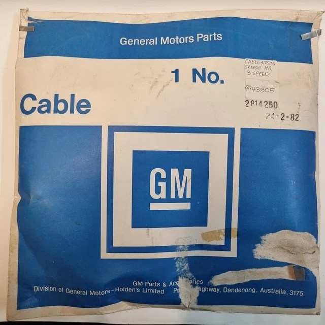 NOS HOLDEN HQ HJ HX HZ WB LH LX Speedo Cable 3&4 Spd + Trimatic 2814250