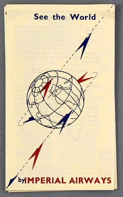 Imperial Airways 1932 See The World Vintage Airline Brochure