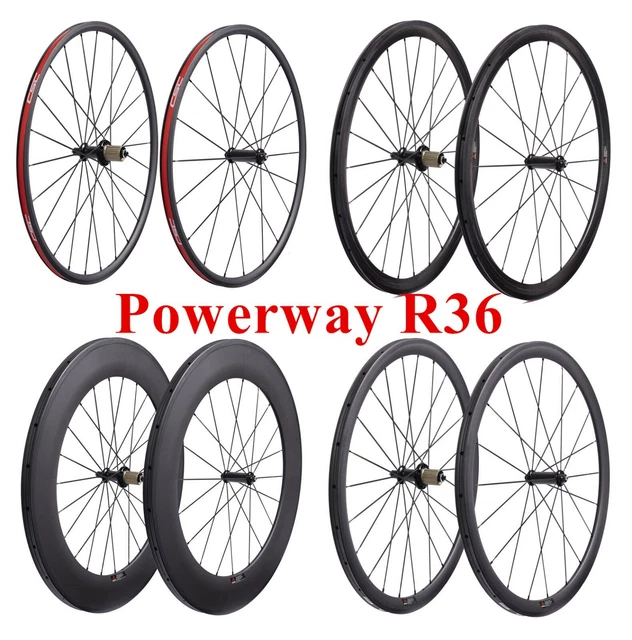 650CV-brake Carbon Wheels with Powerway R36 Hub with 1423 Spoke for Road Bicycle