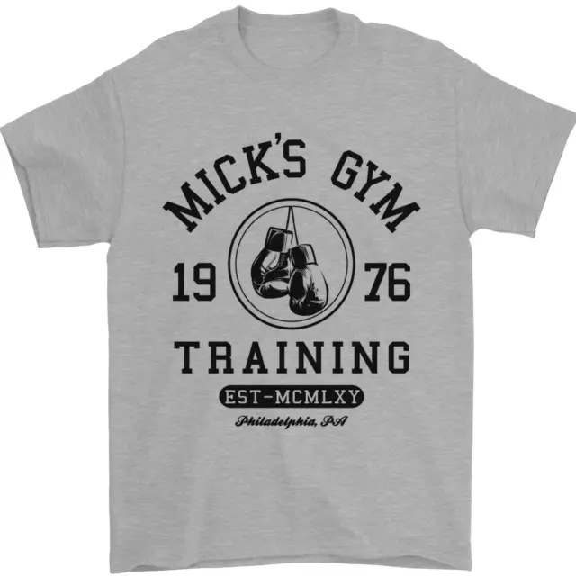 Micks Palestra Boxe Boxer Film Uomo T-Shirt 100% Cotone