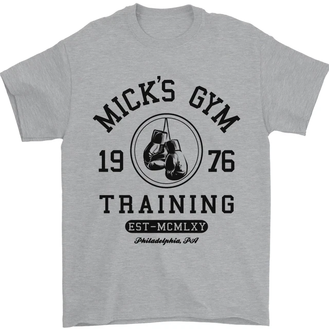 Micks Palestra Boxe Boxer Film Uomo T-Shirt 100% Cotone