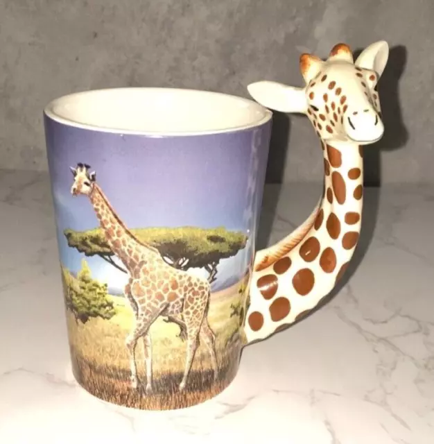 Giraffe Mug 3D Shaped Handle