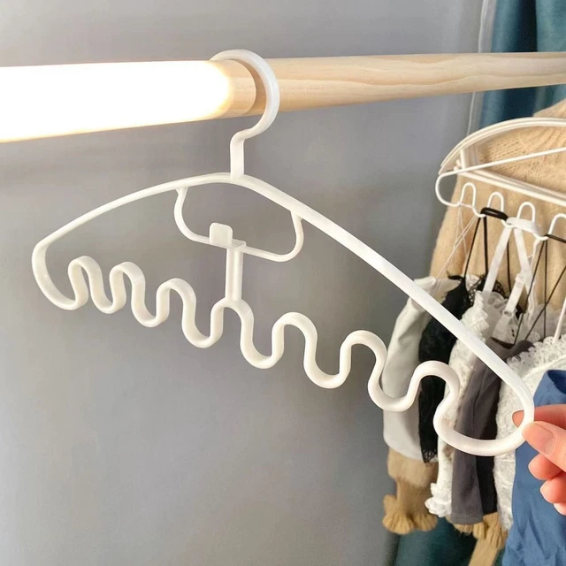 Closet Organizer Storage Hangers Wave Clothes Hanger Clothes Rack Tie Hanger
