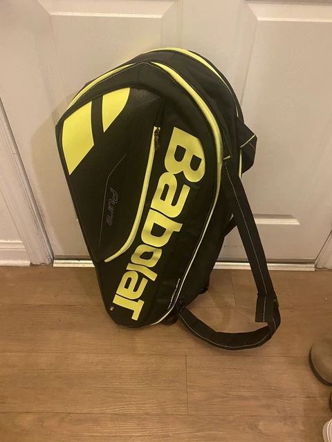 Babolat Pure Play Tennis Racquet 6 Pack Bag Isothermal Compartment Black Yellow