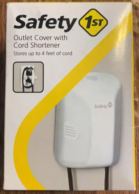 Safety 1st Outlet Cover with Cord Shortener for Baby Proofing