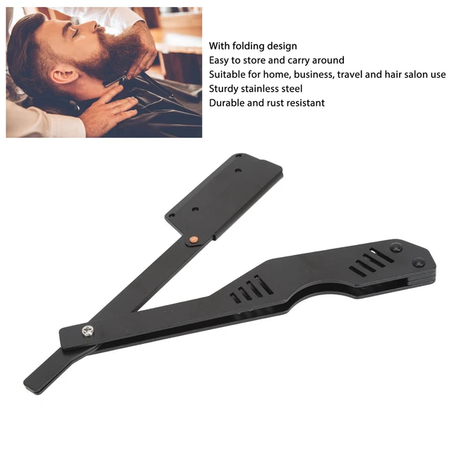 Manual Beard Trimmer Holder Foldable Hollow Out Ergonomic Handle Clip Type H Esp