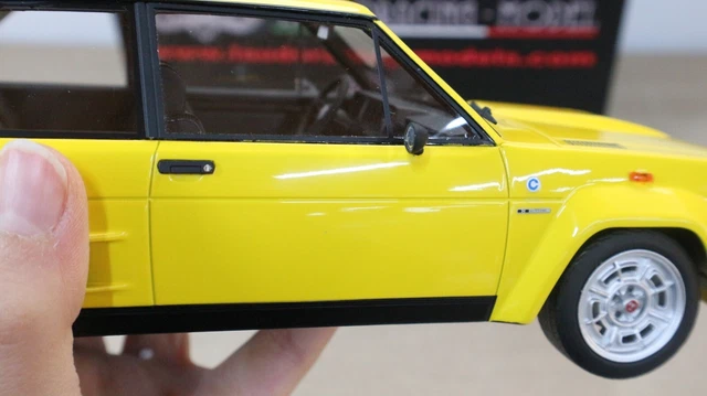 Laudoracing-Models 1/18 Fiat 131 Abarth Stradale 1976 - Jaune - Résine Prototype