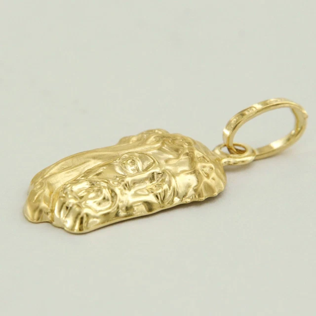 Jesus Kopf Anhanger Gold 750
