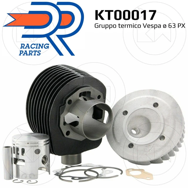 Vespa PX 125 150 Thermal Group 177 Piston & Cylinder Kit – 7 Transfers, Made In Italy