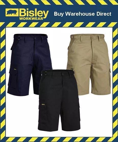 Bisley Workwear Original 8 Pocket Men's Cargo Work Shorts - BSHC1007