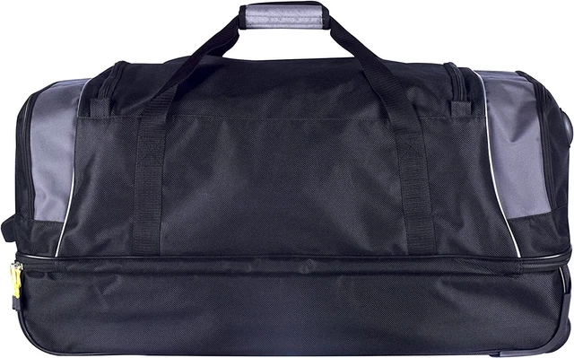 Upright Rolling Duffel Bag, Black/Gray, 30-Inch Suitcase Spinner Bag Wheeled Lug 2