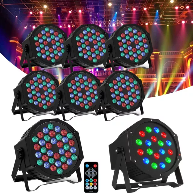 1-6Stk PAR LED RGB Bühnenlicht DMX Strahler Bühnenlicht Scheinwerfer Party Disco