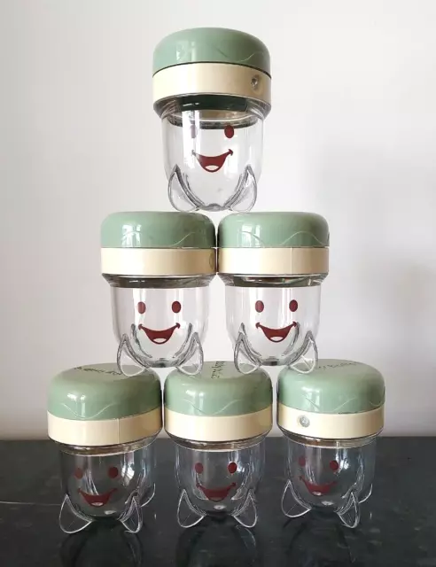 Nutribullet Baby Food Container Replacement Lot of 6