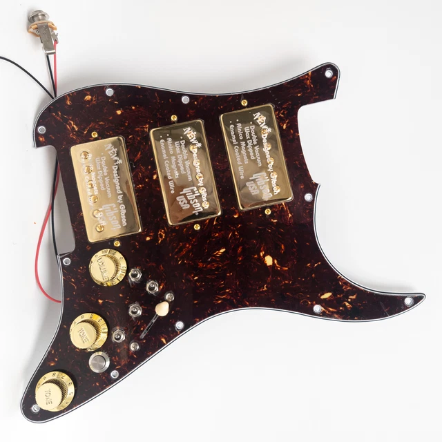 Battipenna Precablato Set Di Pickguard Prewakato Caricato SSH. Alnico Dual Rail Humbucker Per Stratocaster Electric Guitar - Foto 2