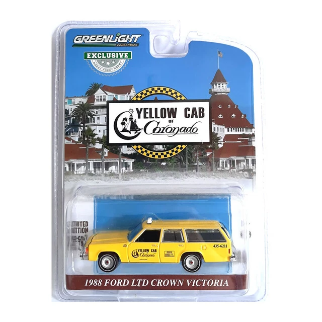 Greenlight 30122 Ford Ltd Crown Victoria " Yellow Cab Jaune Maßstab 1:64 Neuf !°