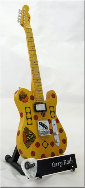 Réplica de guitarra en miniatura TERRY KATH CHICAGO con púa de guitarra