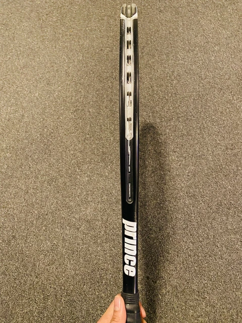 Prince exo3 Warrior 100 Tennis Racquet 100 sq in Black/White Strings #3 4-3/8 3