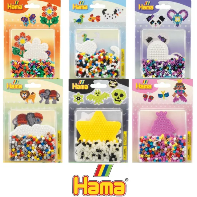 Bulk Buy: Hama Beads White 1000 Midi Beads (5 Pack): 207-01