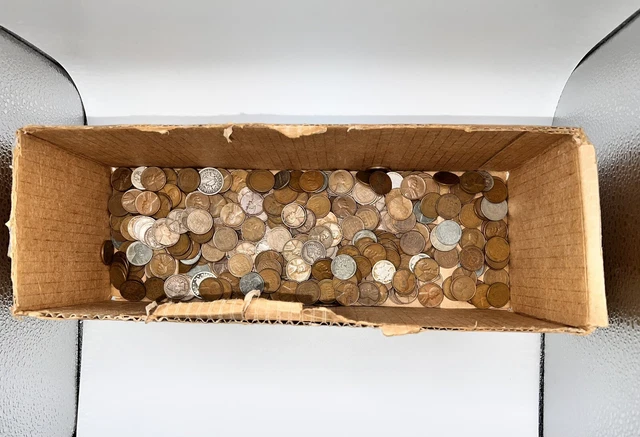 Box Old Wheat Pennies (500) Wothers Old Estate Lot #11 Nice Old Coins!!! Jacks