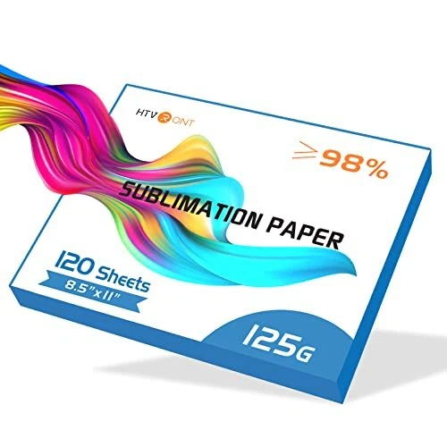 Sublimation Paper 8.5 x 11 Inch - 120 Sheets Easy to Transfer Sublimation