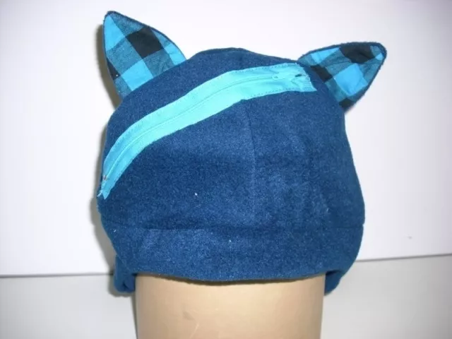 Fleece Hat for Carnival/Carnival Manga Cat Blue