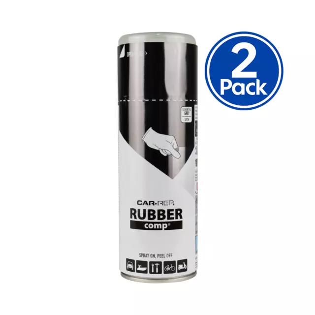 Gun Metal Grey Removable Rubber Plasti Dip Wheel Rim Spray Paint Can 400ml x 2