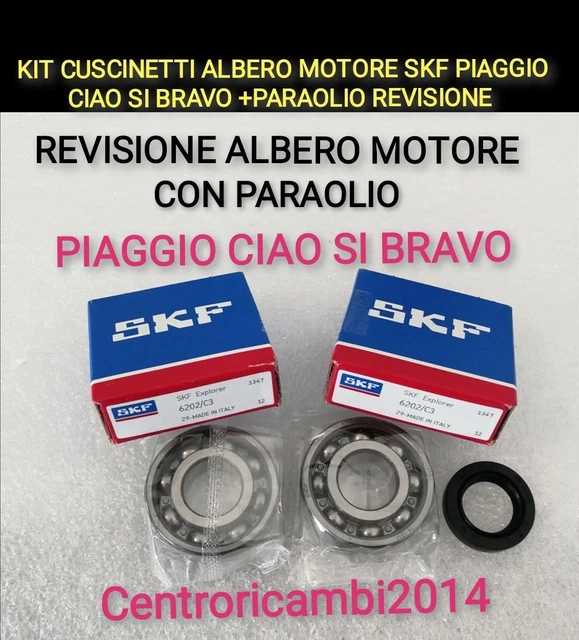 Kit Revisione Albero Motore Cuscinetti Di Banco Polini Piaggio Ciao Si Bravo Boxer 50 2820008 - Foto 10