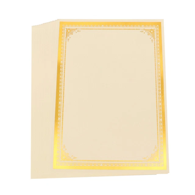 Certificate Paper With Border