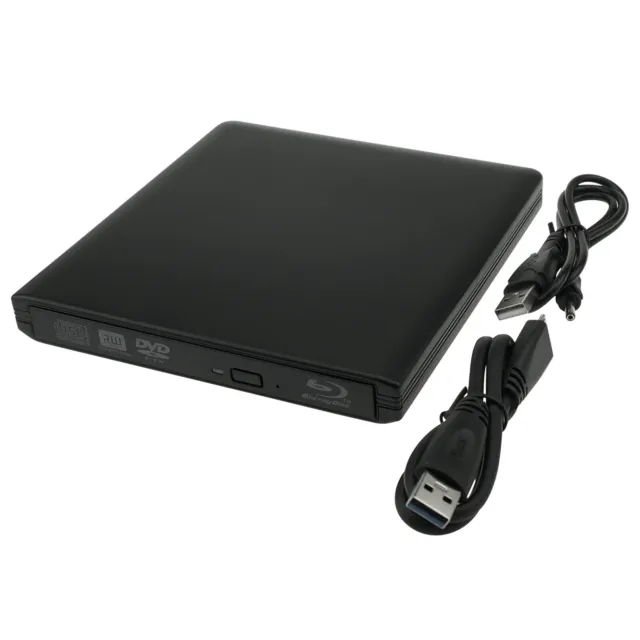 USB 3.0 Bluray Drive External Player BD Combo Reader Laptop PC DVD CD RW Burner