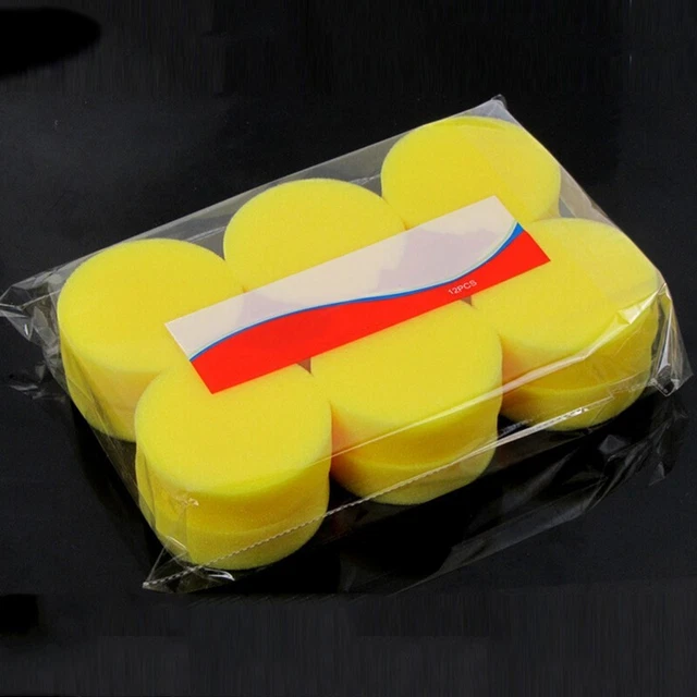 12x Car Waxing Polishing Sponges Auto Cleaning Detailing Sponge Pads Supplies