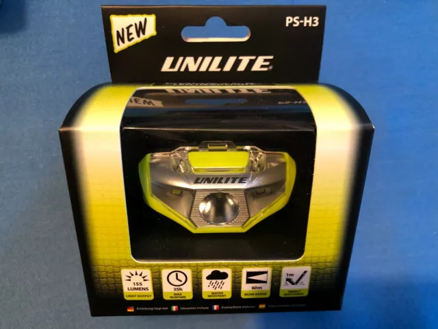 Unilite PS-H3 CREE 155 LUMEN LED Head Torch light BUY 2 GET 1 FREE