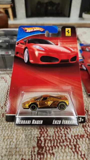 Hot Wheels Ferrari Racer Gold Enzo!! Super Rare!!! 2007 1/64 Goly Grail!!! #9/24