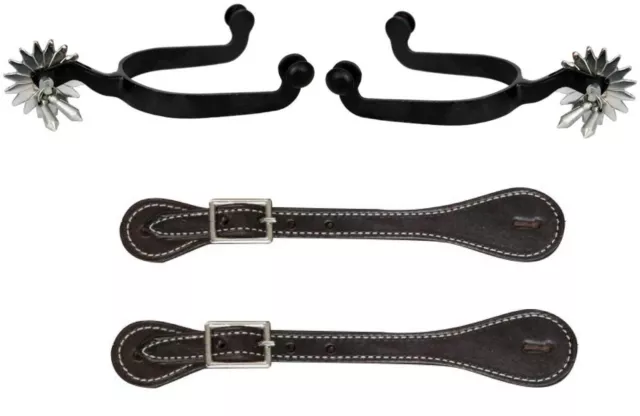 "NEW” Jinglebob Western Spurs with Spur Straps Included Free Shipping