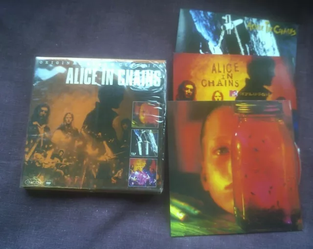 ALICE IN CHAINS-ORIGINAL Album Classics 3Cd Box Set EUR 9,34 - PicClick IT