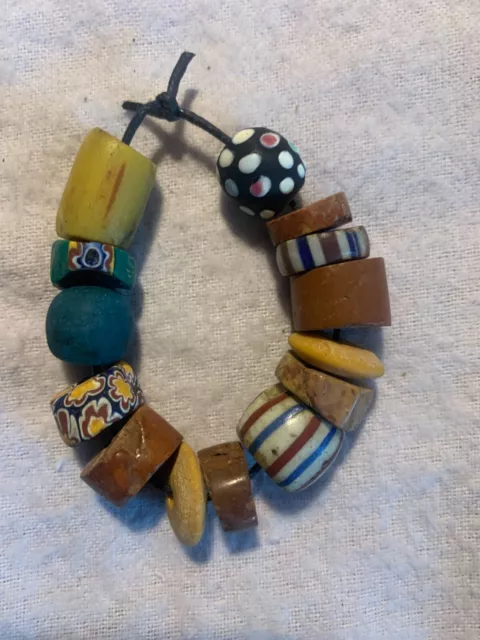 Antique Venetian - African Trade Beads - millefiori Italian glass