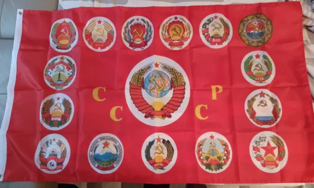 russische UDSSR Fahne Russland Flagge rote flag Soviet Sowjet 90*150cm