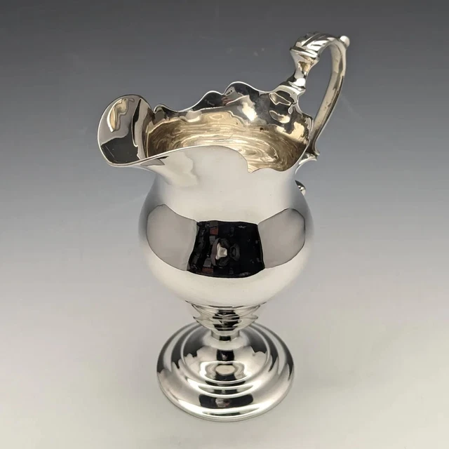 Antique Georgian Sterling Silver Cream Jug London 1790s MADE IN ENGLAND