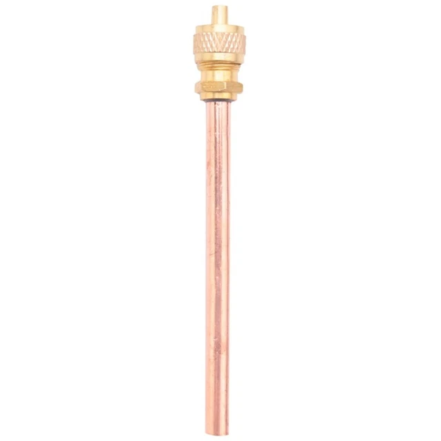 10  1/4 inch SAE x 1/4 inch OD x 4 inch stem Core AC Refrigeration Q1S4