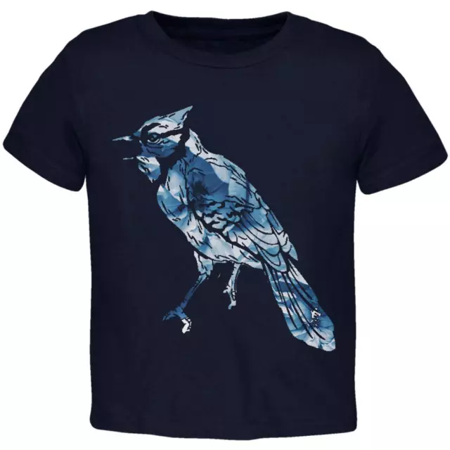 Spring Flowers Blue Jay Bird Toddler T Shirt