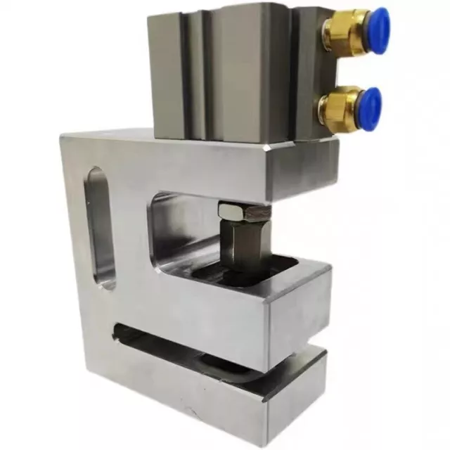 Punzonador neumático de orificio para bolsa de plástico máquina perforadora de orificio redondo que pasa 50 mm