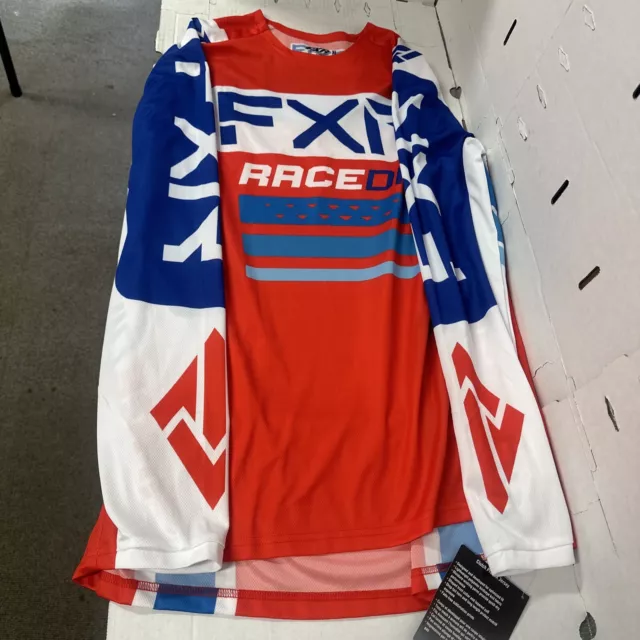 FXR Clutch Pro MX Jersey Red/Royal Blue/White (XL)